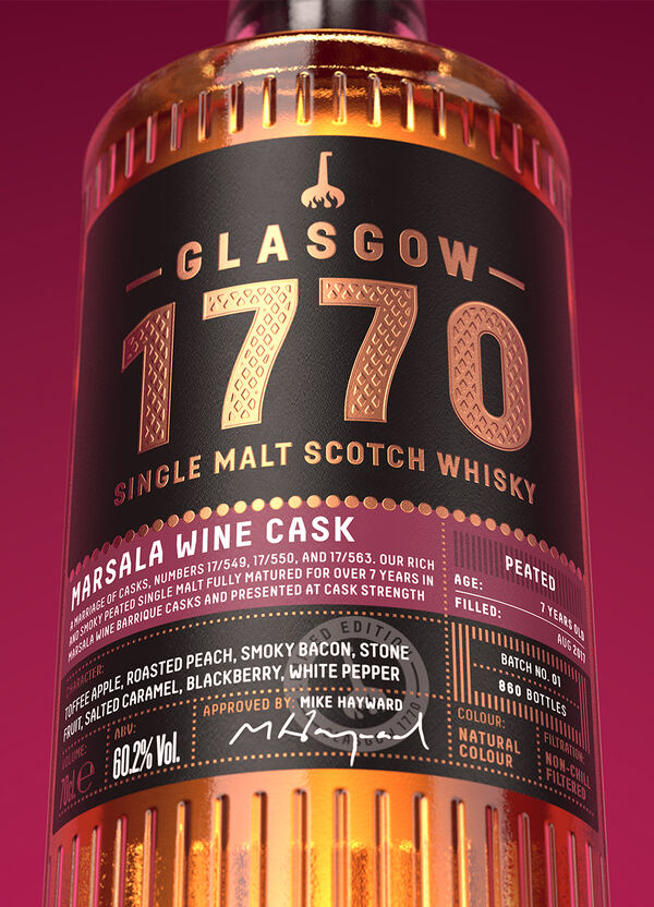 Glasgow 1770 Marsala Wine Cask Batch 01 (Peated)