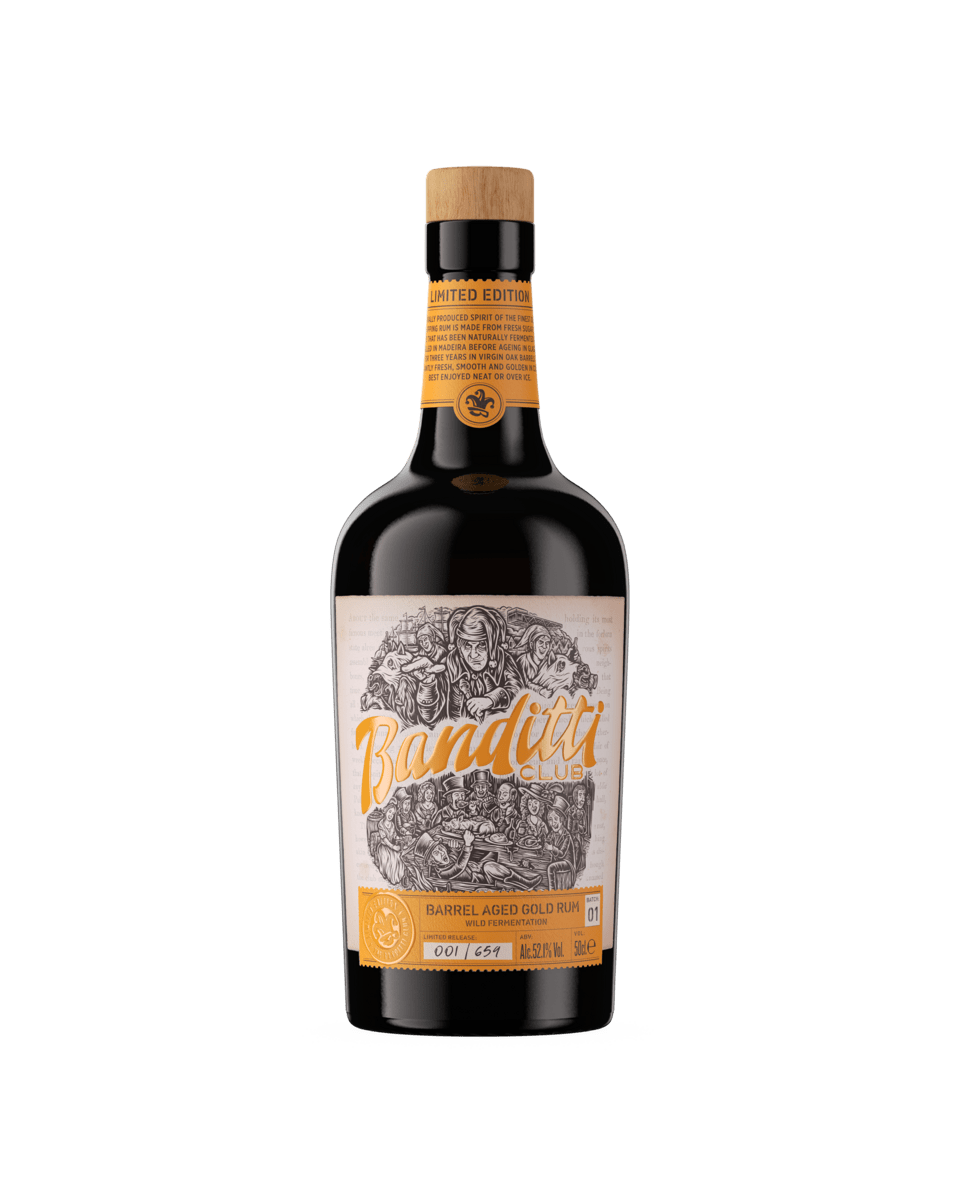 Scrolling image forBanditti Club Rum - Barrel Aged Golden Rum